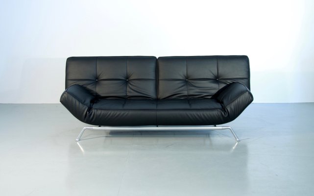 canap lit vintage smala noir en cuir ajustable par pascal mourgue pour ligne roset 1 - Ligne Roset Canape canap lit vintage smala noir en cuir ajustable par pascal mourgue pour ligne roset 1 - Ligne Roset Canape