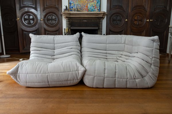 French Microfiber Sofas By Michel Ducaroy For Ligne Roset 1970s