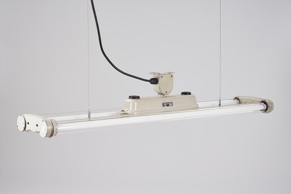 Vintage Dimmable Double Tube Light Fixture From Veb Metallwaren Werk Muhlhausen Thuringen