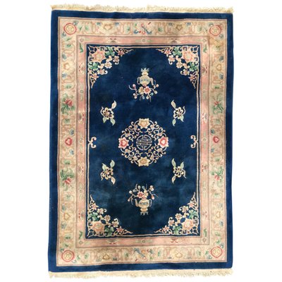 Vintage Chinese Hand Knotted Rug For, Hand Knotted Rug