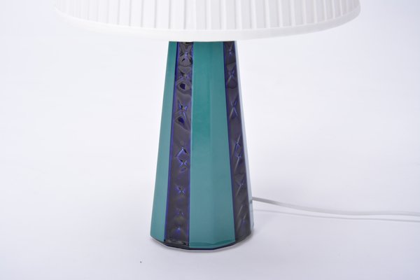 Blue Ceramic Table Lamp, Light Blue Ceramic Table Lamp