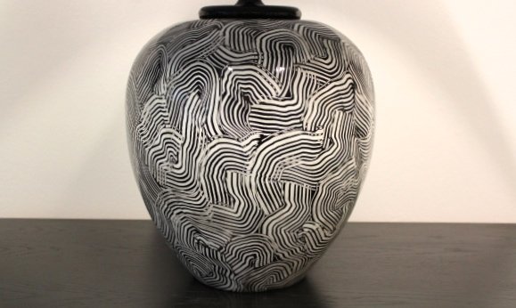 large pottery table lamps