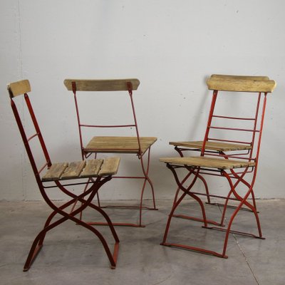 Vintage Outdoor Chairs 1900s Set Of 4 For Sale At Pamono