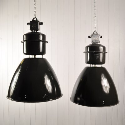 Large Vintage Czech Factory Light Large Vintage Czech Factory Light