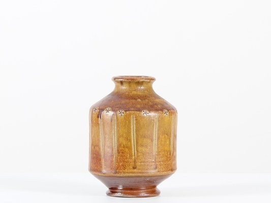 Vintage Fired Vase By Sven Bolin For Hoganas 1960s For Sale At Pamono