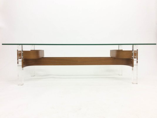 Mid Century Gl Perspex Coffee Table 1960s For At Pamono Mid Century Gl Perspex Coffee Table 1960s