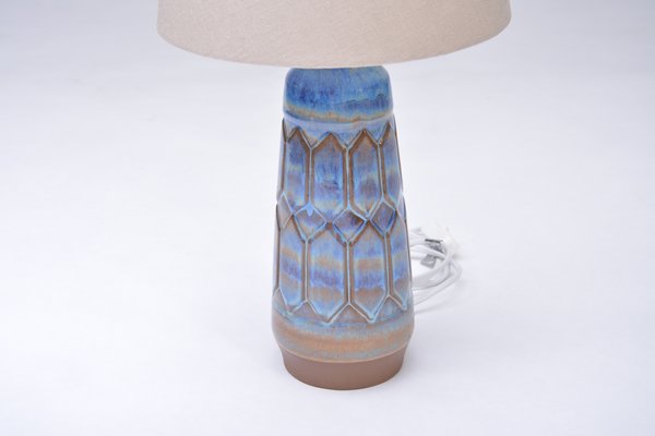 Blue Grey Ceramic Table Lamp By Einar, Blue Grey Ceramic Table Lamps