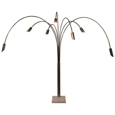 Vintage High Monumental Flexible Adjustable Floor Lamp For At Adjustable Floor Lamp