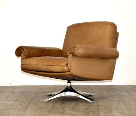 Swiss Vintage Ds 31 Swivel Lounge Armchair From De Sede 1970s