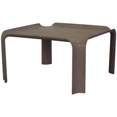Chocolate Brown Model 877 Side Table by Pierre Paulinin 1967