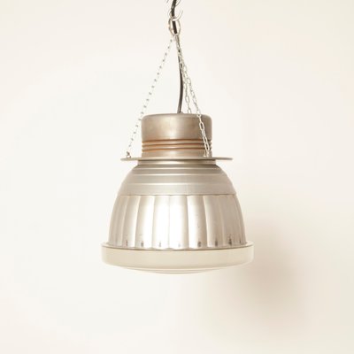 Industrial Glass Mirror Ceiling Lamp By Adolf Meyer For Zeiss