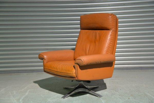 Vintage Swiss Ds 31 Swivel Lounge Armchair From De Sede 1970s