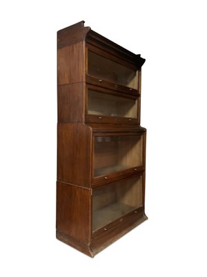 Antique Sectional Barristers Bookcase, Antique Lawyer Bookcase With Glass Doors