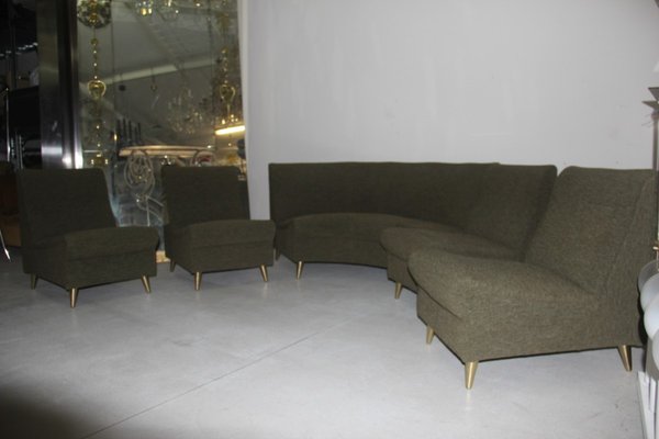 Mid Century Modular Curved Sofa Set From Zo