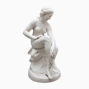 Figura de mujer desnuda de Parian, siglo XIX