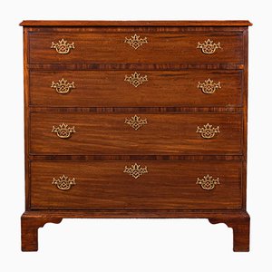 Antique English Mahogany Gentleman's Chest of Drawers, 1800s