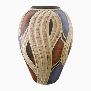 Vaso nr. 305 vintage in ceramica fatto a mano, anni '70