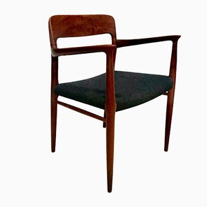 Model 56 Danish Teak Chair with Armrests by Niels O. Møller for J.L. Møllers, 1954