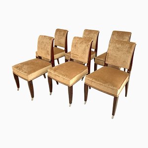 Art Déco Chairs, France, 1930s, Set of 6