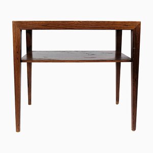 Rosewood Side Table by Severin Hansen for Haslev, 1960s