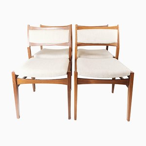 Danish Teak Dining Room Chairs, 1960s, Set of 4