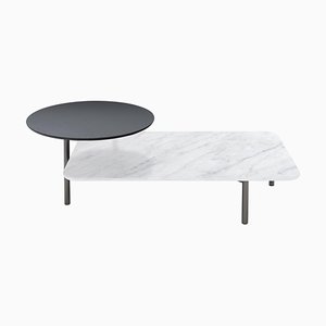 Mesa de centro Bitop de mármol de Carrara de Rodolfo Dordoni