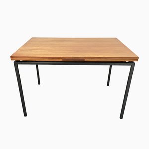 German Extendable Dining Table in Teak with Metal Frame, 1960s