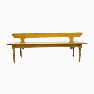 Antique Softwood Double Bench, 1920s