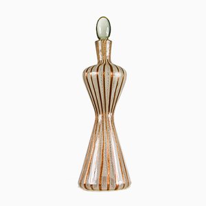 Zanfirico Murano Glass Decanter from Fratelli Toso