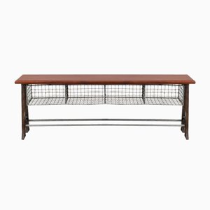 School Vintage Pigeon Hole Bench