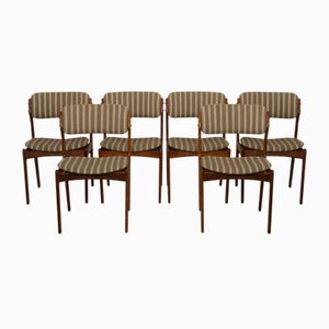 Rosewood OD49 Dining Chairs by Erik Buch, 1960s, Set of 6