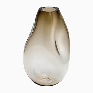 Vase L Supernova IV Silver Smoke par Simone Lueling pour ELOA