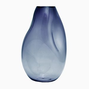 Supernova IV Steel Blue L Vase by Simone Lueling for ELOA