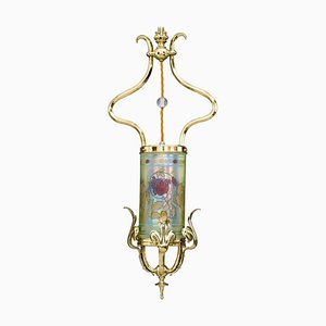 Lampada a sospensione Jugendstil, Vienna, inizio XX secolo