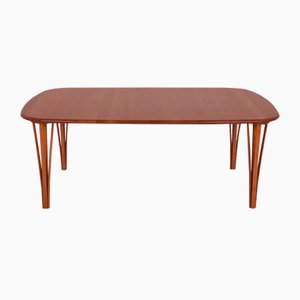 Mid-Century Couchtisch aus Kirschholz von Severin Hansen für Haslev Møbelsnedkeri, 1960er