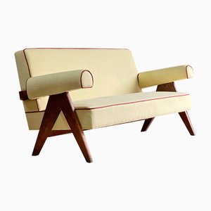 PJ-010806 Chandigarh Easy Lounge Sofa von Pierre Jeanneret, 1950er