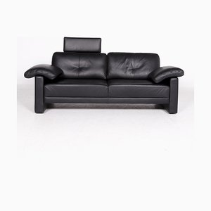 Black Leather Sofa from Brühl & Sippold