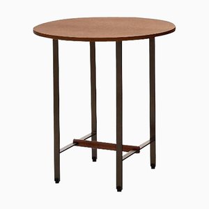 Walnut Round Sisters Side Table by Patricia Urquiola