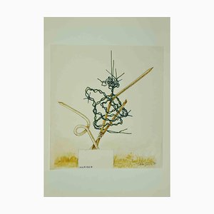 Leo Guida, Abstract Composition, Original Drawing, 1970