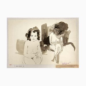 Leo Guida, Nude, Original Drawing, 1964