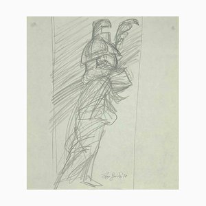 Leo Guida, boceto, dibujo original, 1970