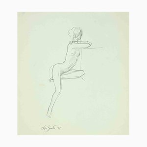 Leo Guida, Nude, Original Drawing, 1972