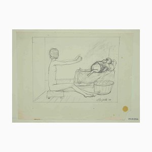 Leo Guida, Nude, Original Drawing, 1970