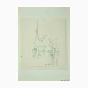 Leo Guida, boceto, dibujo original, 1971