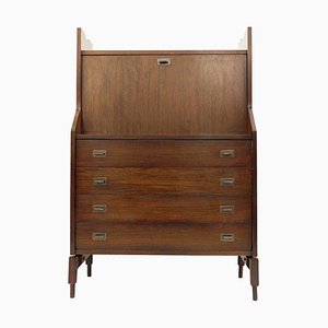 Secretaire Mid-Century in legno, Italia, anni '70