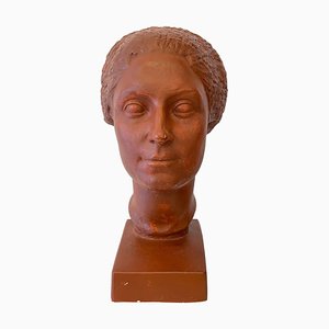Busto di donna con capelli corti di Claudius Linossier, 1927