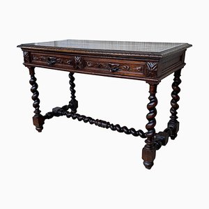 19th Spanish Walnut Console Table