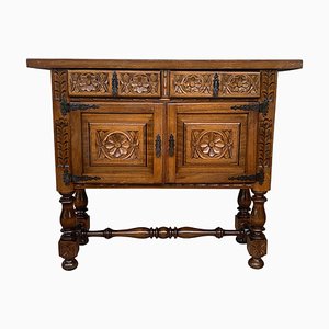 Catalan Spanish Hand Carved Cabinet