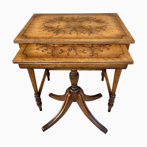 19th Century Baroque Spanish Console Table with Marquetry Top