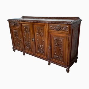 Early 20th Carved Walnut Sideboard